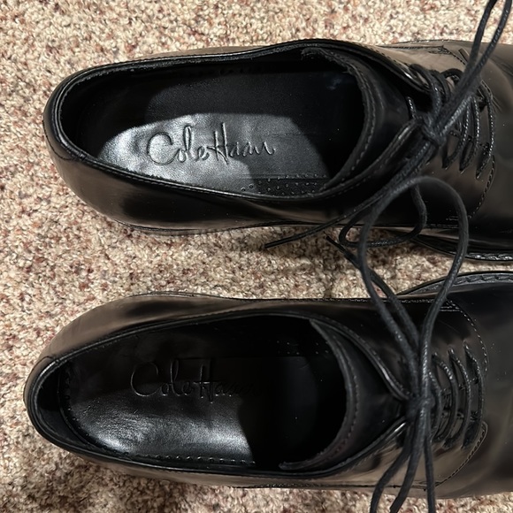 Men’s Cole Haan Classic Black Dress Shoes with Nike Cushion Soles - Size 10.5 - Picture 4 of 6